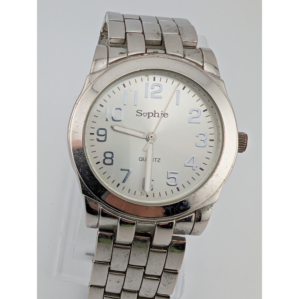 Sophie Watch Women 40mmβ Silver Case 7" Band- New Battery